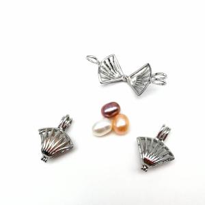 China Locket Pearl Cage Pendant Essential Oil Diffuser Jewelry Making Accessories DIY Necklace For Unisex Gift on sale