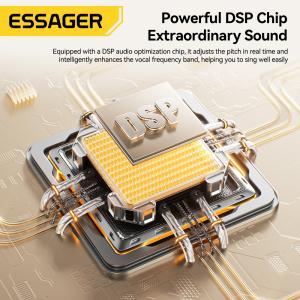 ESSAGER SK1 USB Type-C Earphones with 10mm Graphene Diaphragm Built-In Sound