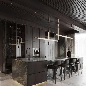 Modern Designs Full Furniture Lacquer Modular Kitchen Cabinets