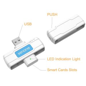 New launched products atm credit usb smart folding id card skimmer reader