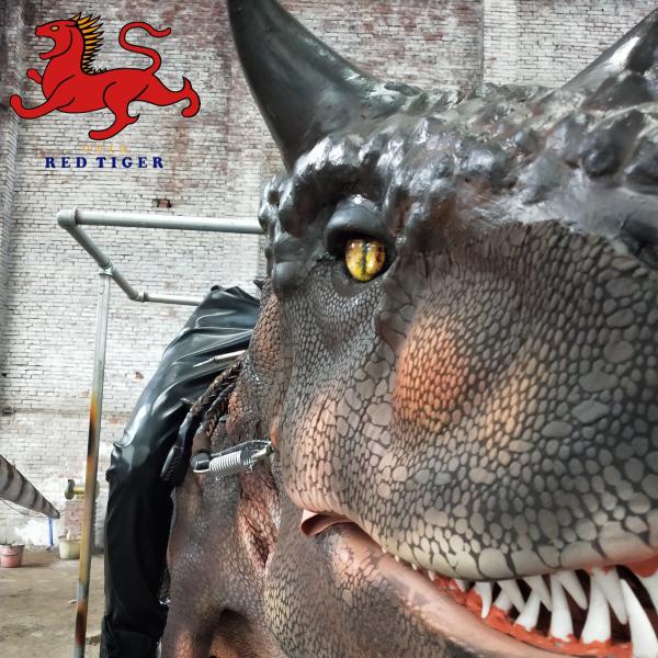 Handmade Simulation Animatronic Dinosaur Costume In Costume Party