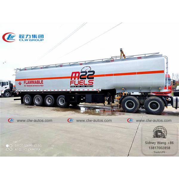 Buy 4 Axle 60000L Carbon Steel Q235 Fuel Tanker Truck at wholesale prices