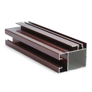 6063 6m Powder Coated Aluminium Frame Cabinet Handle Section