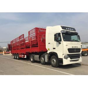 China SIONOTRUK INTERNATIONAL Cargo Hydraulic Flatbed Trailer 3 Axles on sale