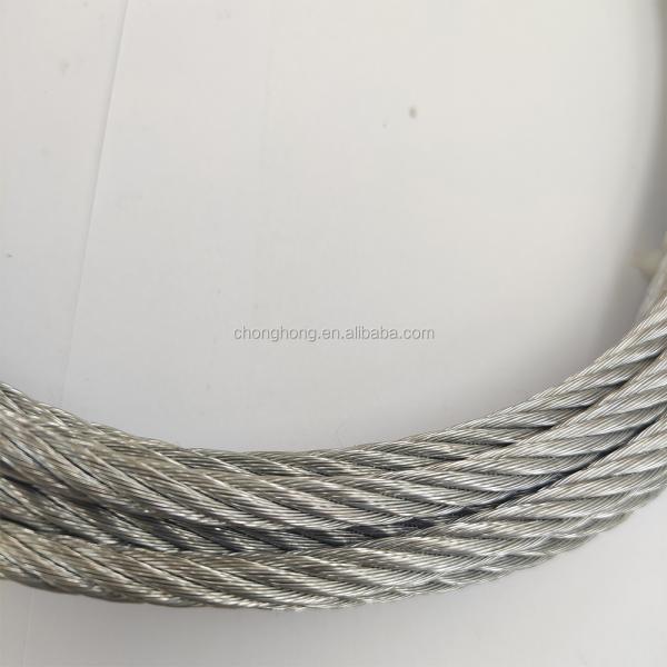 Manufacture 1/4" Steel Cable with 7x7 Galvanized Wire Rope at Steel Core and AiSi Standard