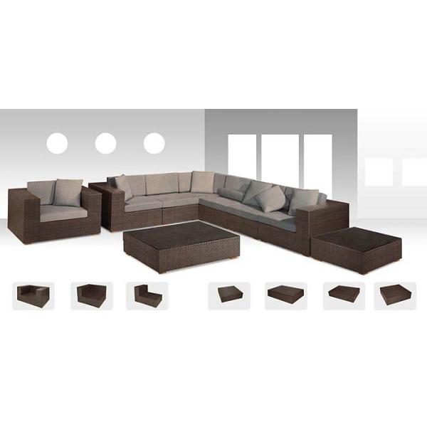 Buy 9pcs rattan big sofa set    at wholesale prices