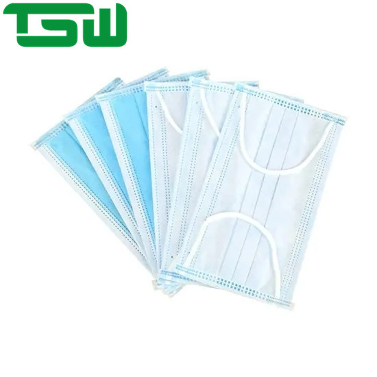 Buy EN14683 Disposable 25G PP Nonwoven 3 Ply Face Mask at wholesale prices