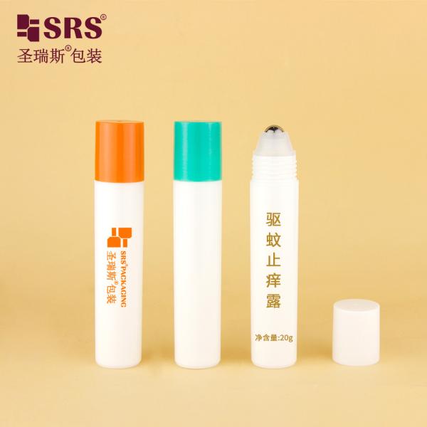 RPP-20ML Nude Inject Customization Round Shape Roller Steel Ball Massage Antiperspirant Gel Roll On Bottle Applicator