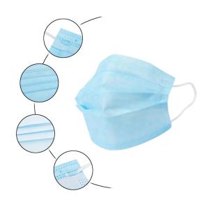 Filter Disposable Respirator Mask 3 Ply Non Woven Fabric Gauze Kid Use