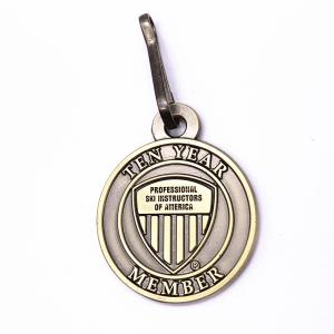 Fashion Size Custom Metal Keychains Brass / Zinc Alloy Iron Material