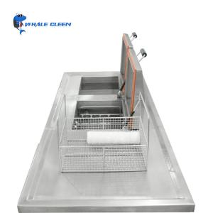 Two Tanks Industrial Ultrasonic Cleaner 960L For Big Components