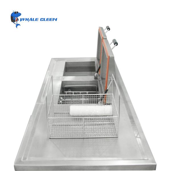 Two Tanks Industrial Ultrasonic Cleaner 540L With High Pressure Spraying