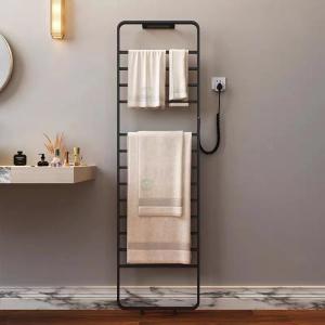 SUS304 Stainless Steel Floor Standing Ladder Bathroom Electric Heated Towel