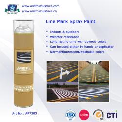 China Acrylic Aerosol Line Mark Floor / Road Marking Spray Painting 750ml Weather for sale