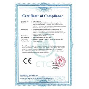 Shenzhen Yongchuangli Electronic Technology Co., Ltd. Certifications