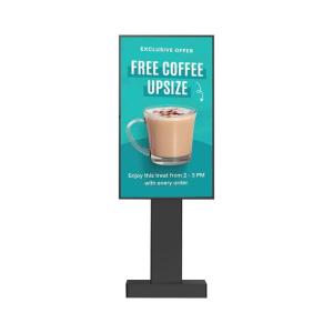 Restaurant Fast Food Digital Drive Thru Menu 49 Inch Android 7.1