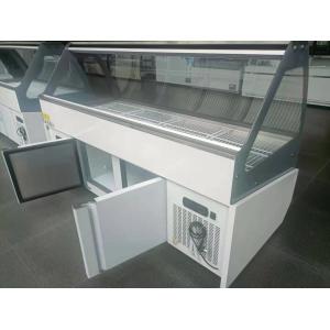 Double Temperature White Butcher Fridge Display Duck Neck Meat