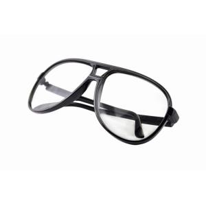 Amber Plastic Diffraction Glasses Spiral