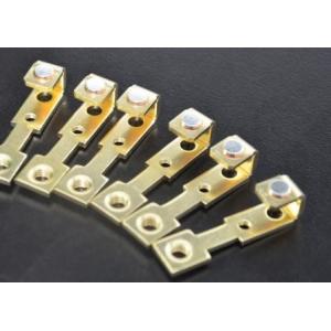 Contact Component Stamping Parts / Brass Electrical Spring Contacts For