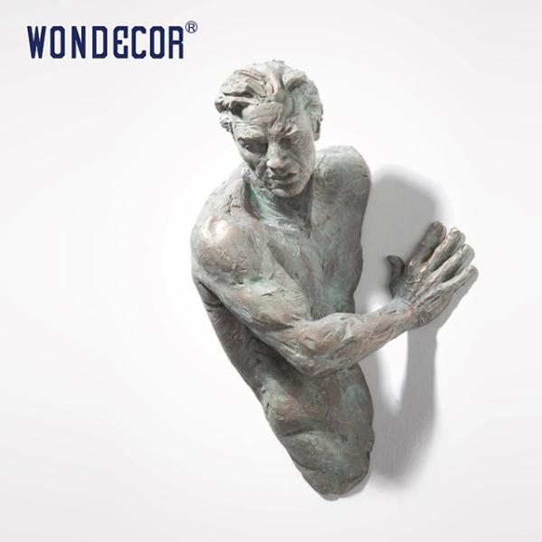 Bronze Metal Wall Art Sculpture 3D Abstract Art Sculpture Customized Size