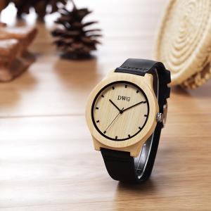 Portable Handcrafted Original Wood Watch , Auto Date Miyota Quartz Watch