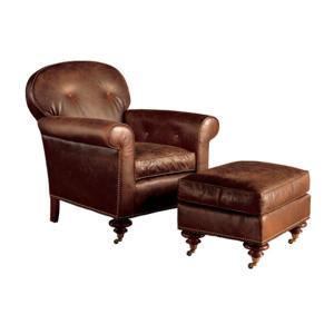 China High End  Bedroom Brown Leisure Chair Ottoman High Elasticity Sponge on sale