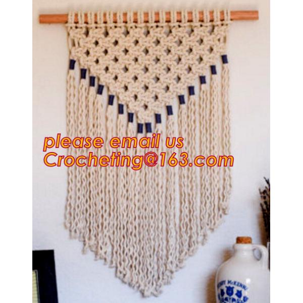 Buy MACRAME LADIES BAG, MACRAME PLANT HANGING, MACRAME HANGING, MACRAME CUSHION COVER, MACRAME HAND BAND at wholesale prices