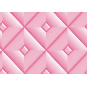 Diamond Pattern Inmitation Leather Asian Inspired Wallpaper Chinese Style Foam