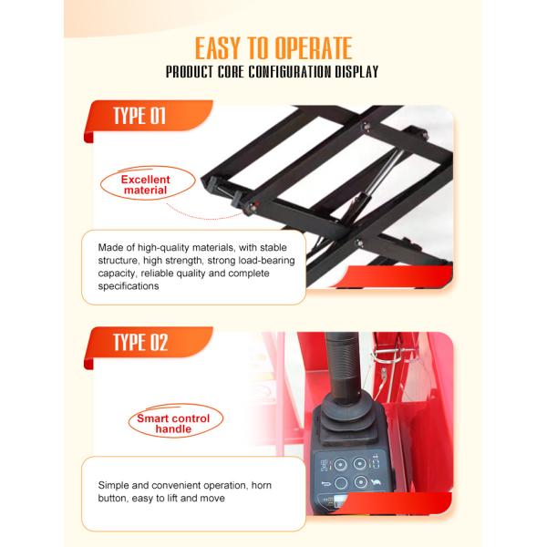 New Hydraulic Scissor Lift Platform for Construction New Lifting Equipment for Hotels