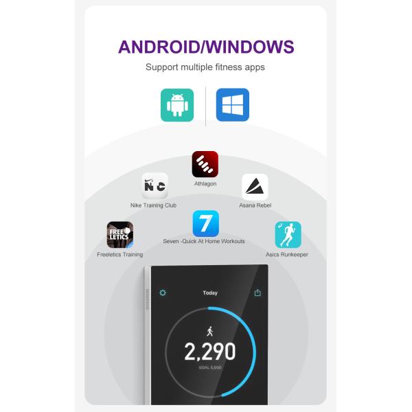 65'' Hanging LCD Wall 1080P Smart Exercise Mirror Full Body Dressing Glass