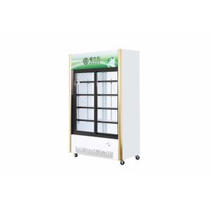 Commercial Double Glass Door Display Freezer Sliding Beverage