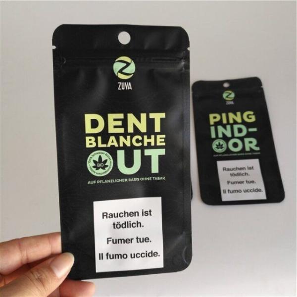 Edibles Herbal Incense Bags Medical Marijuana Package 4x6 Inches With Clear Window