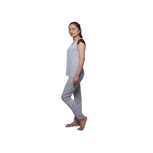 Soft Gery Melange Jersey Ladies Nightwear Women ' S Loungewear Outfits
