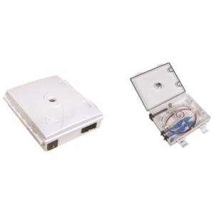 Quality Plastic fiber optical distribution box,150X120X37mm,wall-mounted,IP65,2pcs adaptor for sale