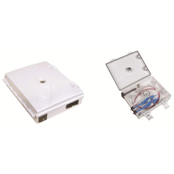 Plastic fiber optical distribution box,150X120X37mm,wall-mounted,IP65,2pcs