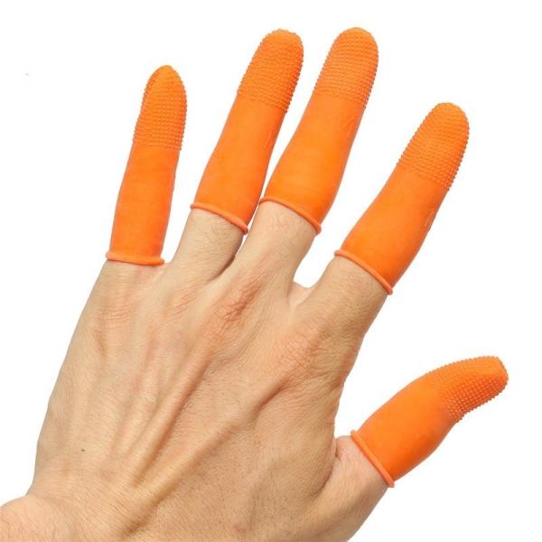 Cleanroom Rubber Finger Stall Static Dissipative Yellow for Electronic