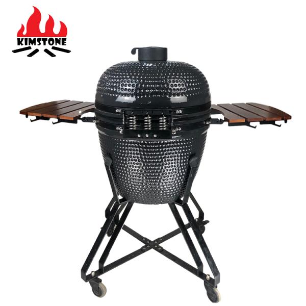 KAMADO 23.5 Inch Kamodo BBQ Asado Keramik Meat Grill Chinese Wholesale 2023 Outdoor Ceramic Barbecue Kamado