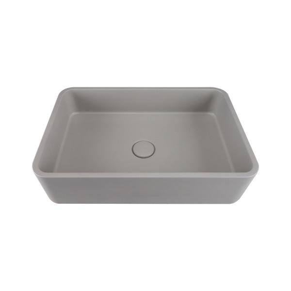 Buy Cold Grey Concrete Pop Up Drain Basin Countertop Mounted at wholesale prices