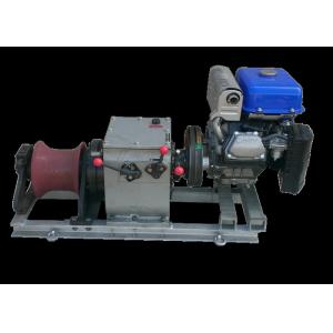 Steel Cable Winch Puller Gasoline Powered Reduction Gear Winch