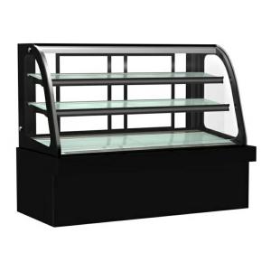 Wholesale single curved glass cake refrigerated showcase counter top chiller
