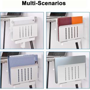 Desk Storage Made Easy No Drill Under Desk Cable Tray with Carbon Steel Material