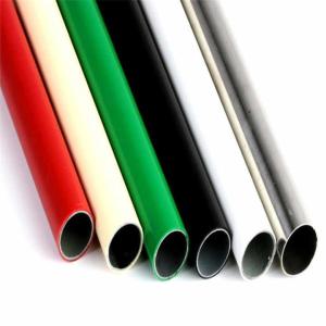 H2808 Diameter 28mm colourful PE Coated kaizen steel lean pipe for Flexible