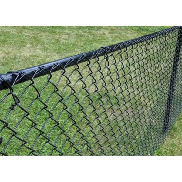Hot Dipped Galvanized 12.5 Gauge Chain Link Fence Solid Black