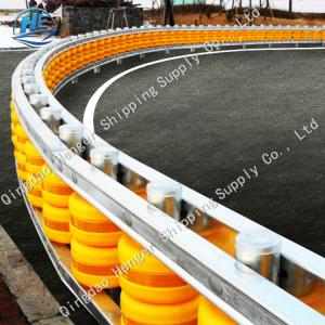Red Road Highway Roller Barriers Safety 50KM