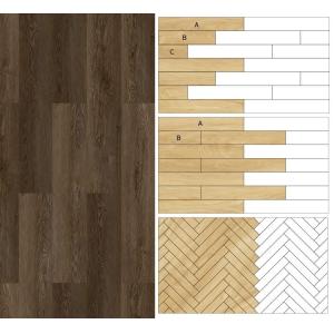 Wood Texture Indoor Decoration 4mm 5mm 6mm PVC SPC Click Lock Vinyl Graphic