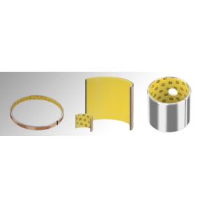 Metal Yellow Pom Bush Wrapped Bronze Bearings Self Lubricating