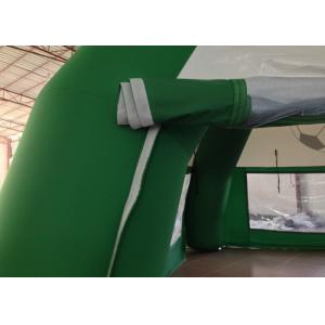 Green Footable Inflatable Event Tent Digitally Printed Wind Resistant Safe