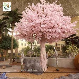 UVG huge fake cherry blossom trees in fiberglass trunk for photography backdrop