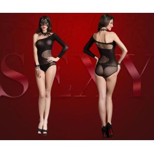 China totally Black Simple Net Stretch Sexy Lingerie hot on sale
