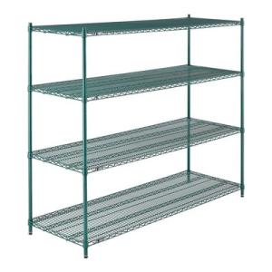 4 Tier Shelf Storage Rack Organizer Steel Wire Shelving For Mushrooms Growth